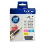 GENUINE Brother LC3317 CMY Colour Ink Tank 3 Pack