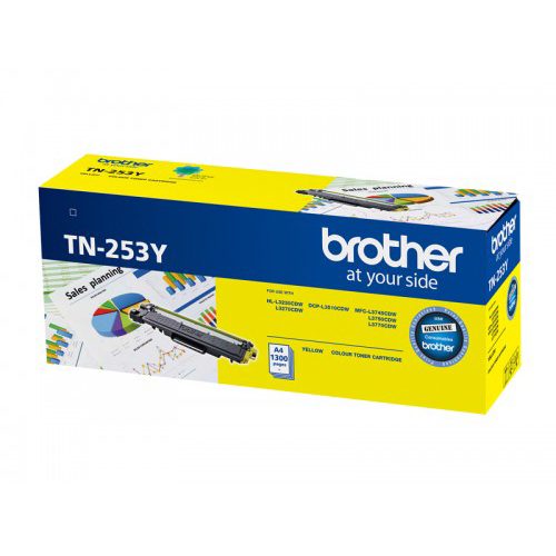 GENUINE Brother TN253 Yellow Toner Cartridge